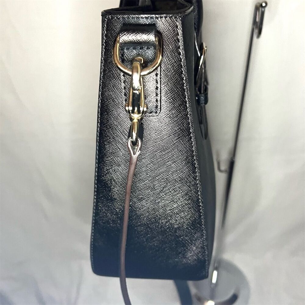Kate Spade Black Leather Shoulder Bag Women's Casual Handbag - Picture 5 of 11